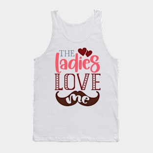 The Ladies Love Me Valentine's Day Kids Tank Top